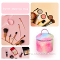 Women's makeup bag bucket shaped makeup bag